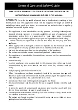 Preview for 2 page of Goldair GWTH200 Operating Instructions Manual