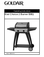 Goldair Kiwi Choice GBQKC140 Operating Instructions Manual preview