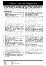 Preview for 2 page of Goldair Platinum GAS10 Operating Instructions