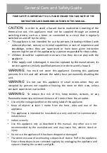 Preview for 2 page of Goldair Platinum GPOC4310 Operating Instructions Manual