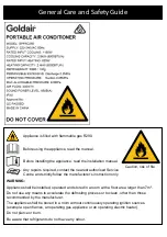 Preview for 4 page of Goldair PLATINUM GPPAC250 Operating Instructions Manual