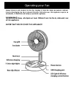 Preview for 4 page of Goldair Platinum GPPDF250 Operating Instructions Manual