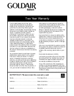 Preview for 4 page of Goldair Select GSCH215 Operating Instructions