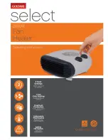 Goldair SELECT GSFH150 Operating Instructions Manual preview