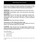 Preview for 7 page of Goldair Select GSOC1111T Operating Instructions Manual