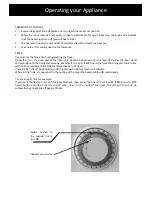 Предварительный просмотр 8 страницы Goldair Select GSOC1111T Operating Instructions Manual