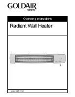 Goldair Select GSRH150 Operating Instructions предпросмотр