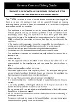 Preview for 3 page of Goldair Select GSTD Series Operating Instructions Manual