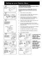 Предварительный просмотр 6 страницы Goldair Wonder Chief FES150 Operating Instructions Manual