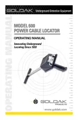 Preview for 1 page of Goldak 600 Operating Manual