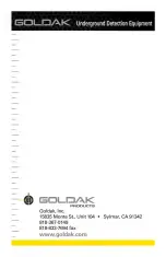 Предварительный просмотр 12 страницы Goldak 720 Operating Manual