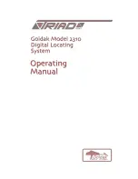 Goldak Goldak 2310 Operating Manual preview