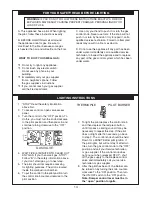 Preview for 14 page of Golden Blount SUPER-FIRE SF3624-TV Installation And Operating Instructions Manual