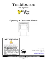 Golden Eagle MONROE Operating & Installation Manual preview