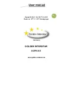 Preview for 1 page of golden interstar ALPHA X User Manual