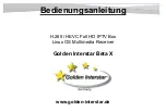 Предварительный просмотр 1 страницы golden interstar Beta X User Manual