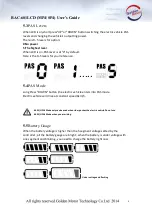 Предварительный просмотр 8 страницы Golden Motor BAC-601 LCD User Manual