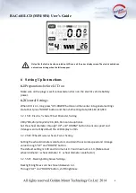 Предварительный просмотр 11 страницы Golden Motor BAC-601 LCD User Manual