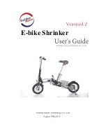 Preview for 1 page of Golden Motor E-bike Shrinker User Manual