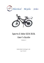 Golden Motor Electrical Bicycles Series User Manual предпросмотр