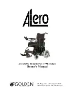 Golden Technologies ALERO GP52 Owner'S Manual preview