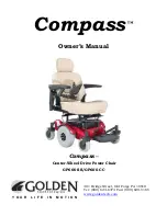 Golden Technologies Compass GP600 CC Owner'S Manual предпросмотр