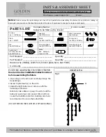 Preview for 2 page of Golden AUTUMN TWILIGHT 9903-M1L MG Installation Instructions