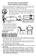 Предварительный просмотр 7 страницы Golden MAXICOMFORT EZ Sleeper PR-761 Owner'S Manual