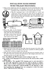 Предварительный просмотр 7 страницы Golden MAXICOMFORT PR515-MLA Owner'S Manual