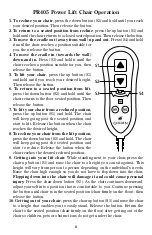 Предварительный просмотр 8 страницы Golden MAXICOMFORT PR515-MLA Owner'S Manual