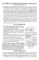 Предварительный просмотр 10 страницы Golden MAXICOMFORT PR515-MLA Owner'S Manual