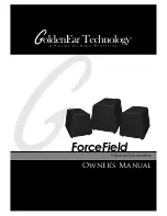 Preview for 1 page of GoldenEar Technology ForceField 3 Owner'S Manual