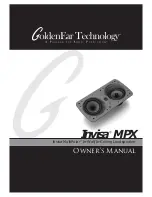 GoldenEar Technology Invisa MPX Owner'S Manual preview