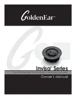 GoldenEar Technology Invisa One Piece Owner'S Manual preview