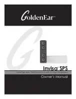 GoldenEar Technology Invisa SPS Owner'S Manual preview