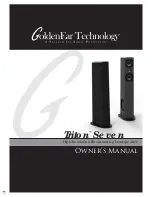 GoldenEar Technology Triton Seven Owner'S Manual preview