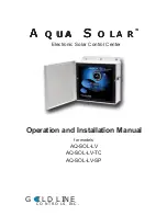 Goldine Controls Aqua Solar AQ-SOL-LV Operation Manuals preview