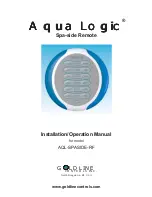 Предварительный просмотр 1 страницы Goldline AQL-SPASIDE-RF Installation And Operation Manual