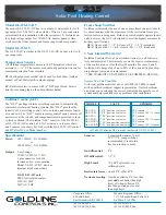 Preview for 2 page of Goldline GL-235-LV Installation & Operation Manual