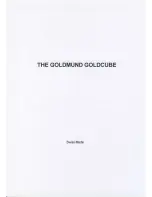 Goldmund GOLDCUBE Manual preview