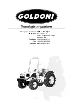 Preview for 2 page of GOLDONI 2070 Operation And Maintenance