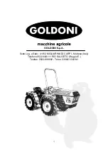 Preview for 2 page of GOLDONI 900DT Series Operation And Maintenance