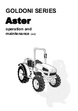 GOLDONI Aster 35 Operation And Maintenance preview