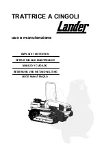 Preview for 1 page of GOLDONI LANDER 55 Manual