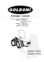 Preview for 2 page of GOLDONI MAXTER 50A Operation And Maintenance