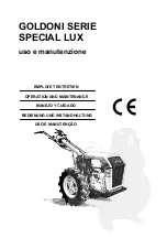 GOLDONI SPECIAL LUX Operation And Maintenance preview