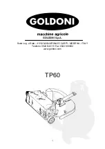 Предварительный просмотр 2 страницы GOLDONI TOSAPRATO TP60 Operation And Maintenance