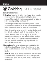 Preview for 2 page of Goldring 2000 Series Instructions For Use Manual