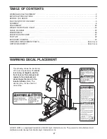 Preview for 2 page of Gold's Gym 30321.0 User Manual