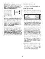 Preview for 14 page of Gold's Gym 605 CS PFTL66010.0 User Manual